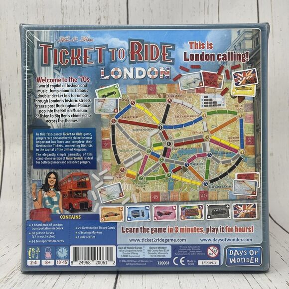 Days of Wonder Ticket to Ride London Board Strategy Game Collectible New - Picture 4 of 6